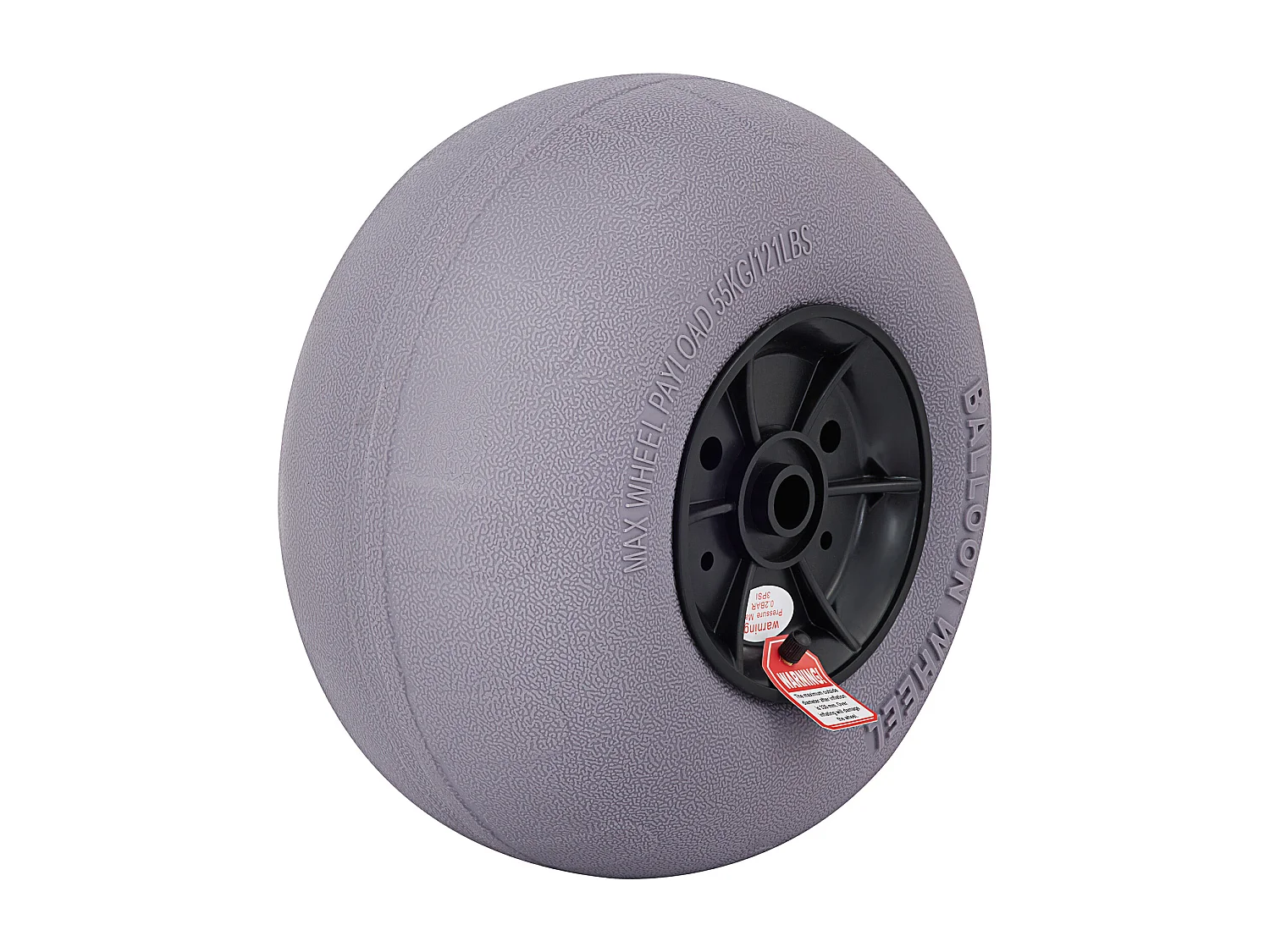 Roues de Plage, SucceBuy Pneus de Plage 33 cm, TPU, Capuchon 55 kg, Pneus de Sable, Roues de Plage, Gris, PVC