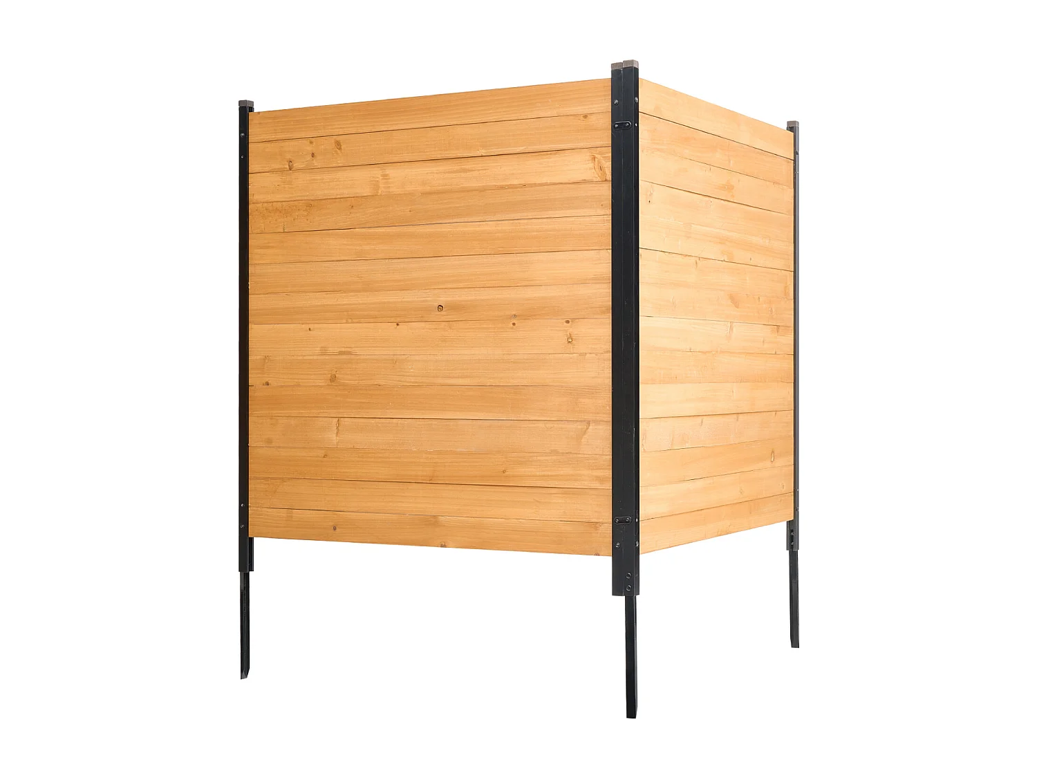 Clôture de Confidentialité Bois SucceBuy, 2 Panneaux, 110 x 98,2 cm pour Climatiseur