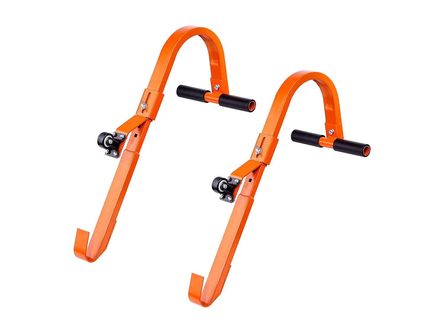 Crochets pour Échelle, SucceBuy Lot de 2 Stabilisateurs pour Échelle de Toit avec Roue en Acier