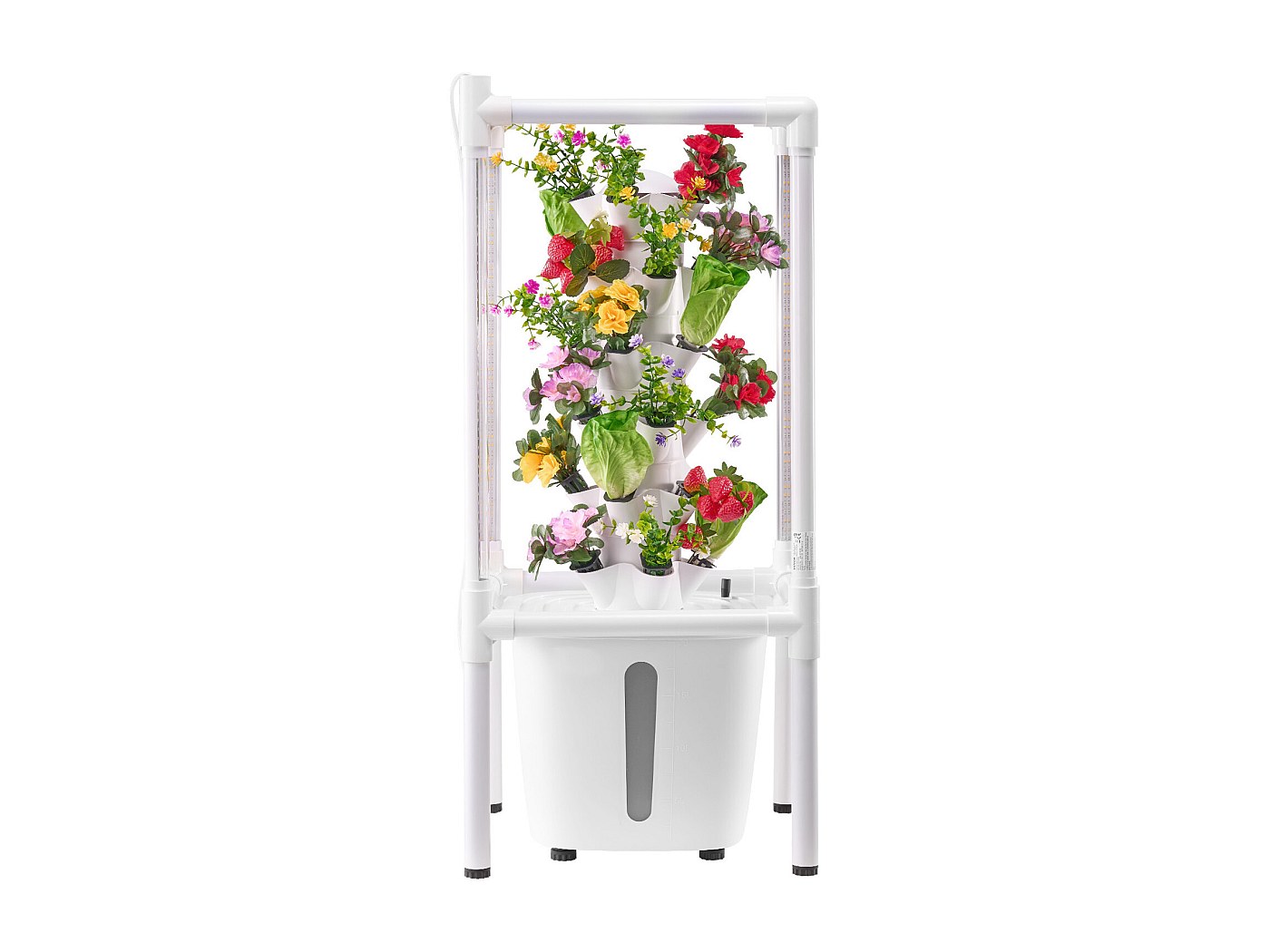 Hydrocultuursysteem SucceBuy Met Groeilamp, 30 Plaatsen En 6 Niveaus, Verticale Tuin Voor Thuis Met Waterpomp Kiemset Voor Kruiden Fruit En Groenten