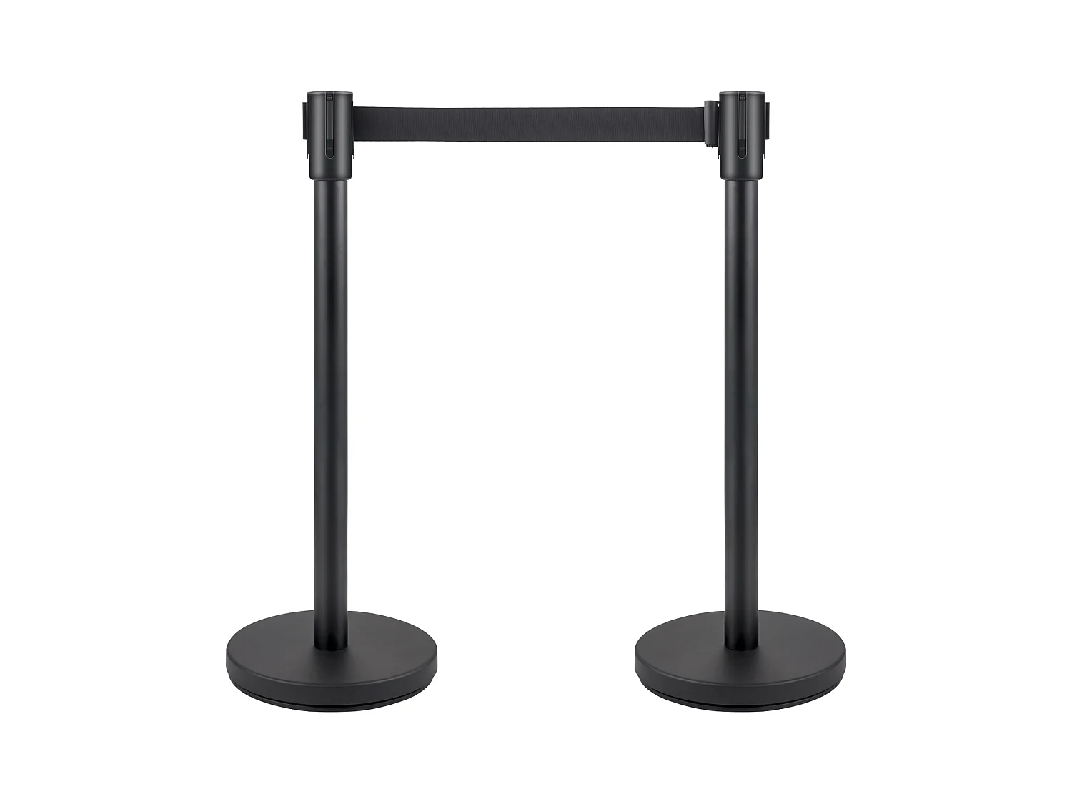 Poteau de Guidage SucceBuy, Barrière de Balisage 6 pcs, Sangle 2 m, Noir, pour Théâtre