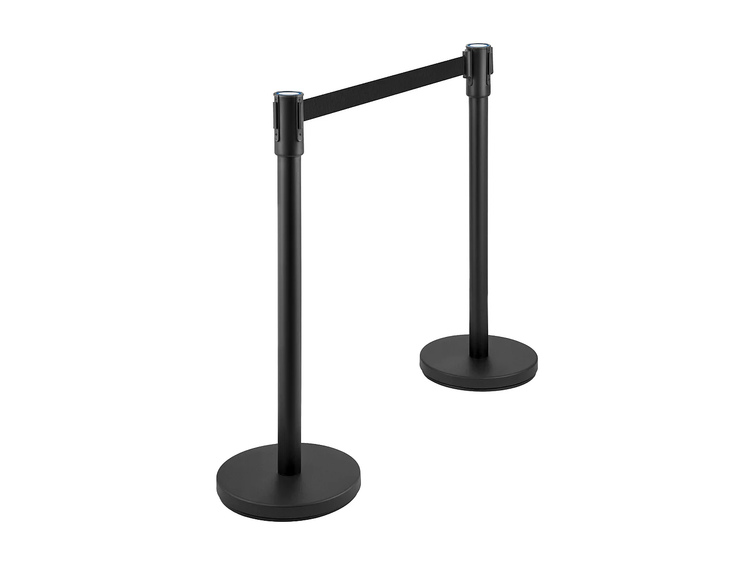 Poteau de Guidage SucceBuy, Barrière de Balisage 6 pcs, Sangle 2 m, Noir, pour Théâtre