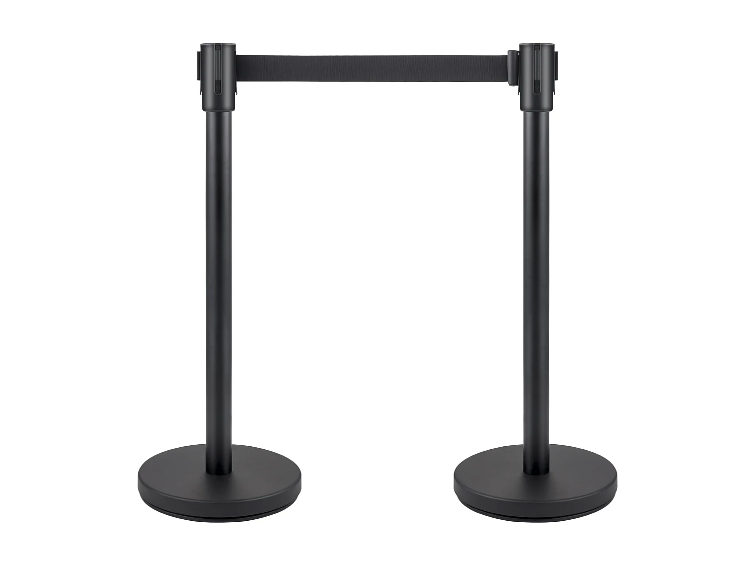 Poteau de Guidage SucceBuy, Barrière de Balisage 6 pcs, Sangle 2 m, Noir, pour Théâtre