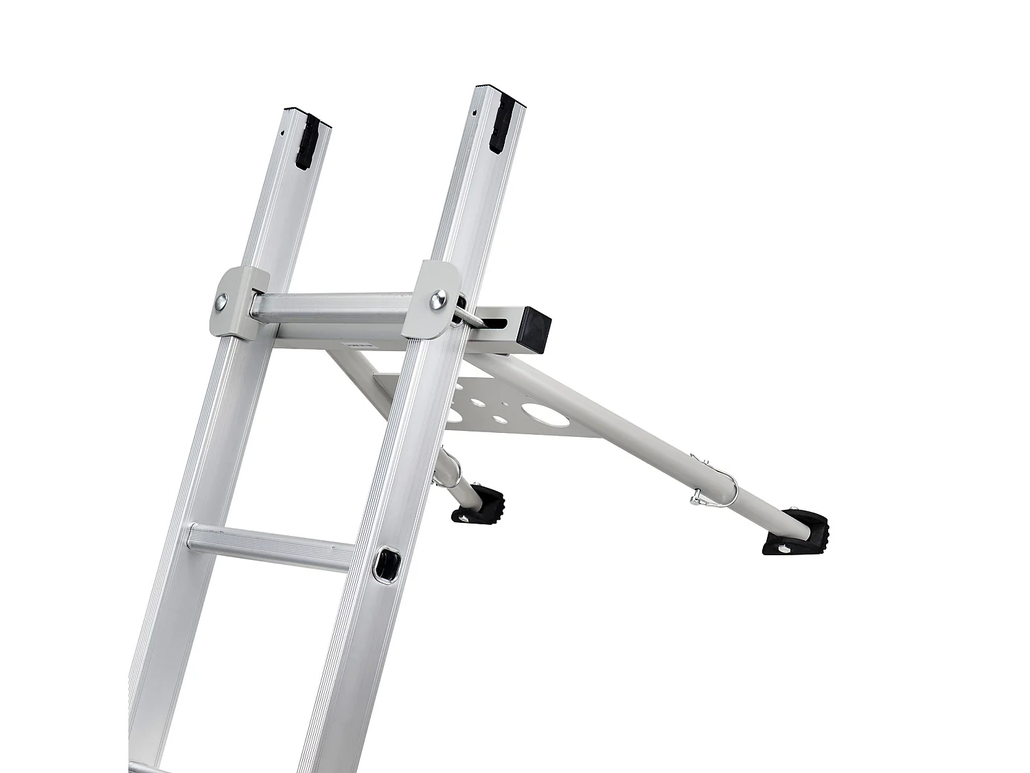 Leiterstabilisator SucceBuy Abstandshalter mit Verstellbaren Füßen und Verlängerung Robustes Zubehör für Dach oder Gerade Leitern