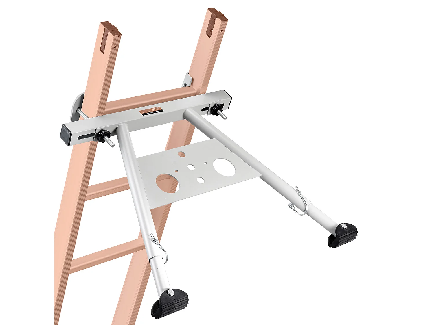 Leiterstabilisator SucceBuy Abstandshalter mit Verstellbaren Füßen und Verlängerung Robustes Zubehör für Dach oder Gerade Leitern