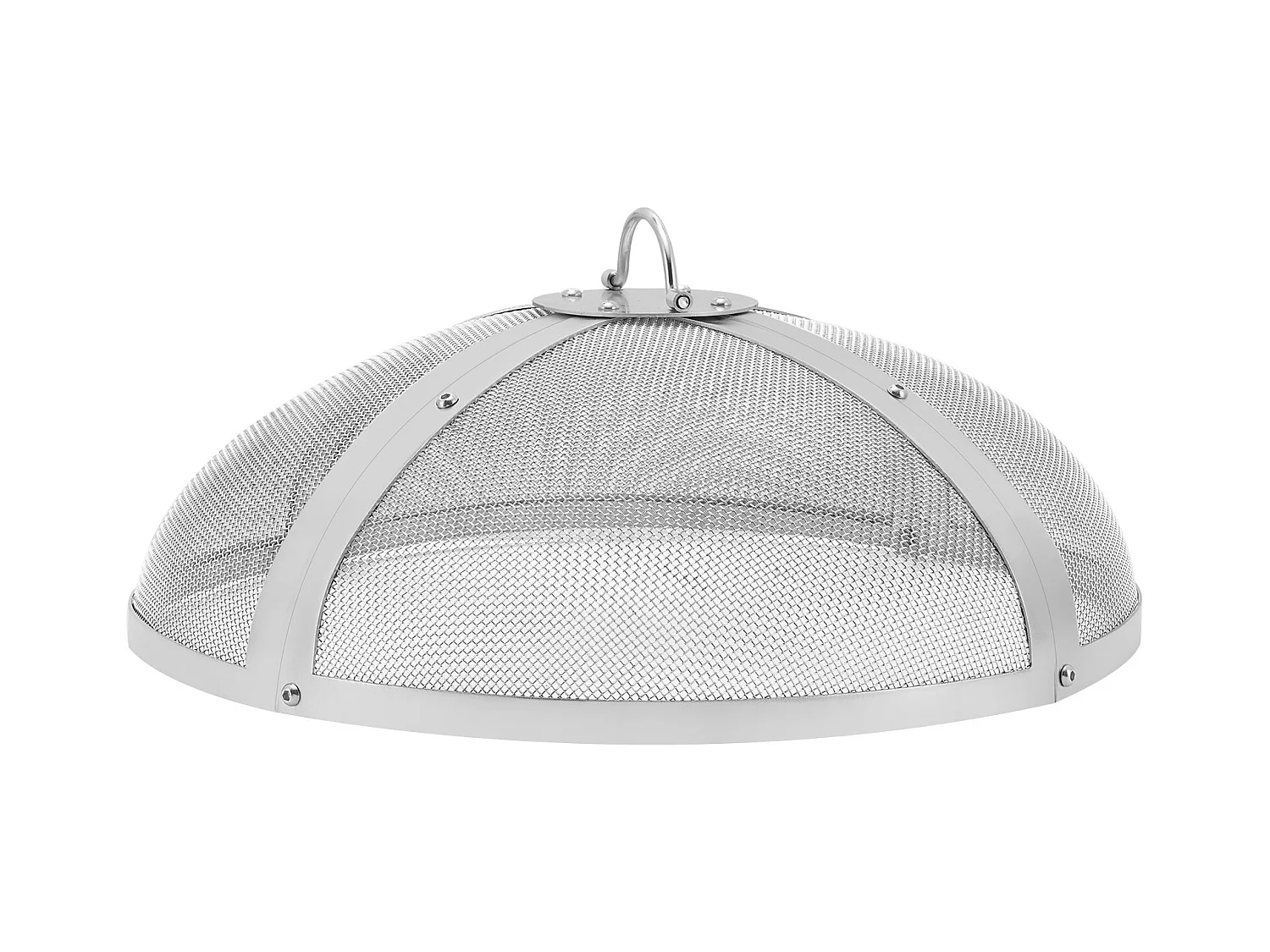 Couvercle de Protection SucceBuy Anti-Étincelles de 50.8cm, Couvercle en Acier Robuste Renforcé, Couvercle de Foyer d'Extérieur avec Dessus à Ouverture Facile
