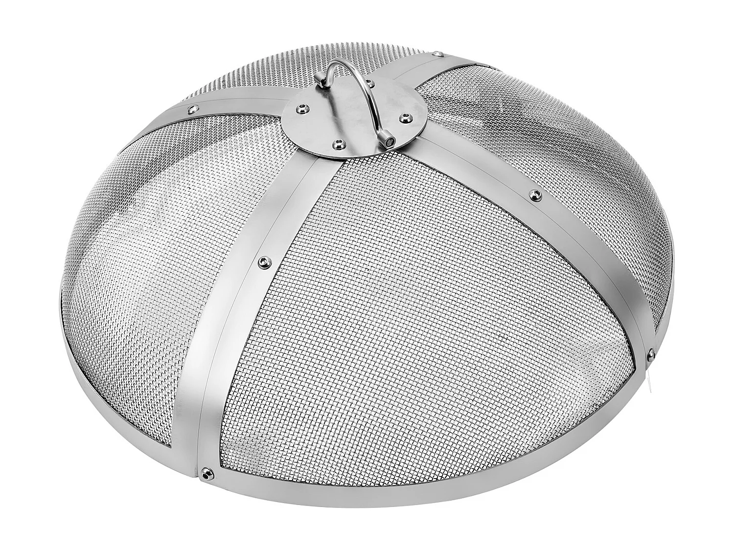 Couvercle de Protection SucceBuy Anti-Étincelles de 50.8cm, Couvercle en Acier Robuste Renforcé, Couvercle de Foyer d'Extérieur avec Dessus à Ouverture Facile