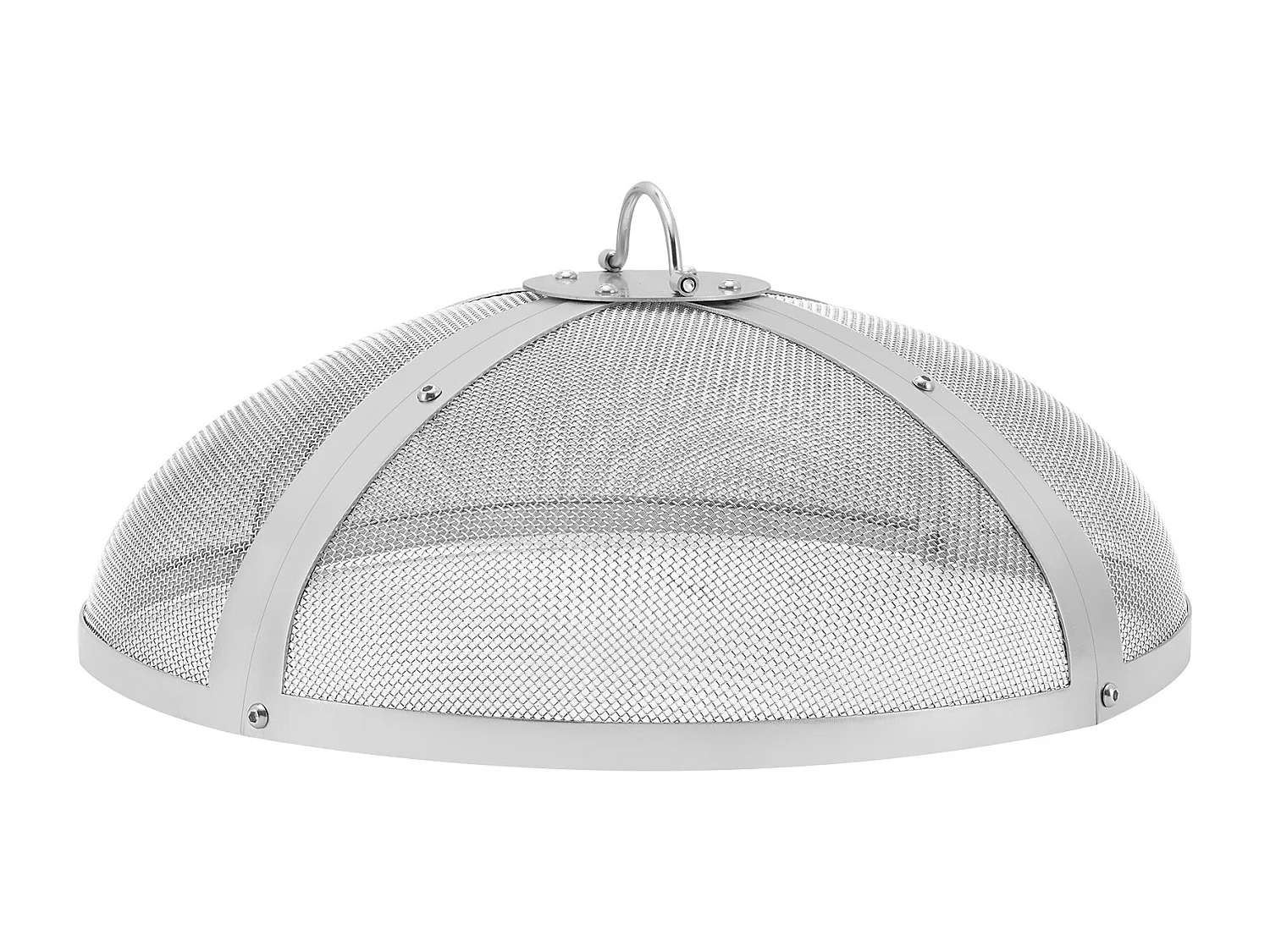 Couvercle de Protection SucceBuy Anti-Étincelles de 50.8cm, Couvercle en Acier Robuste Renforcé, Couvercle de Foyer d'Extérieur avec Dessus à Ouverture Facile