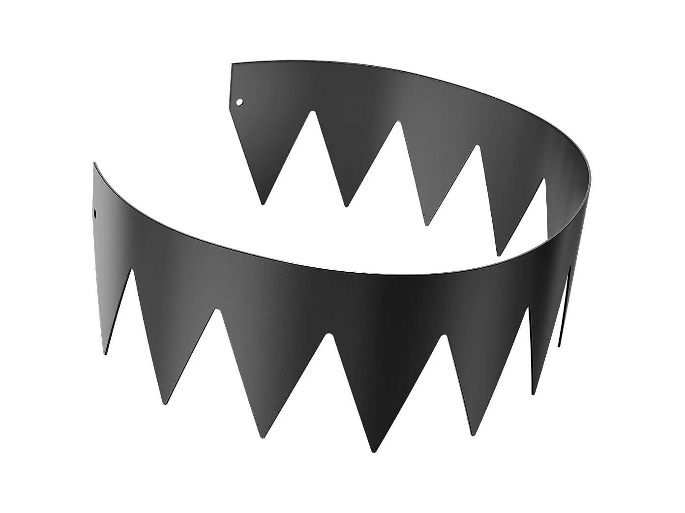 Bordatura per Giardino in Acciaio SucceBuy, Resistente Alla Ruggine, 6 Pezzi, 101,6x15,2 cm, Nero