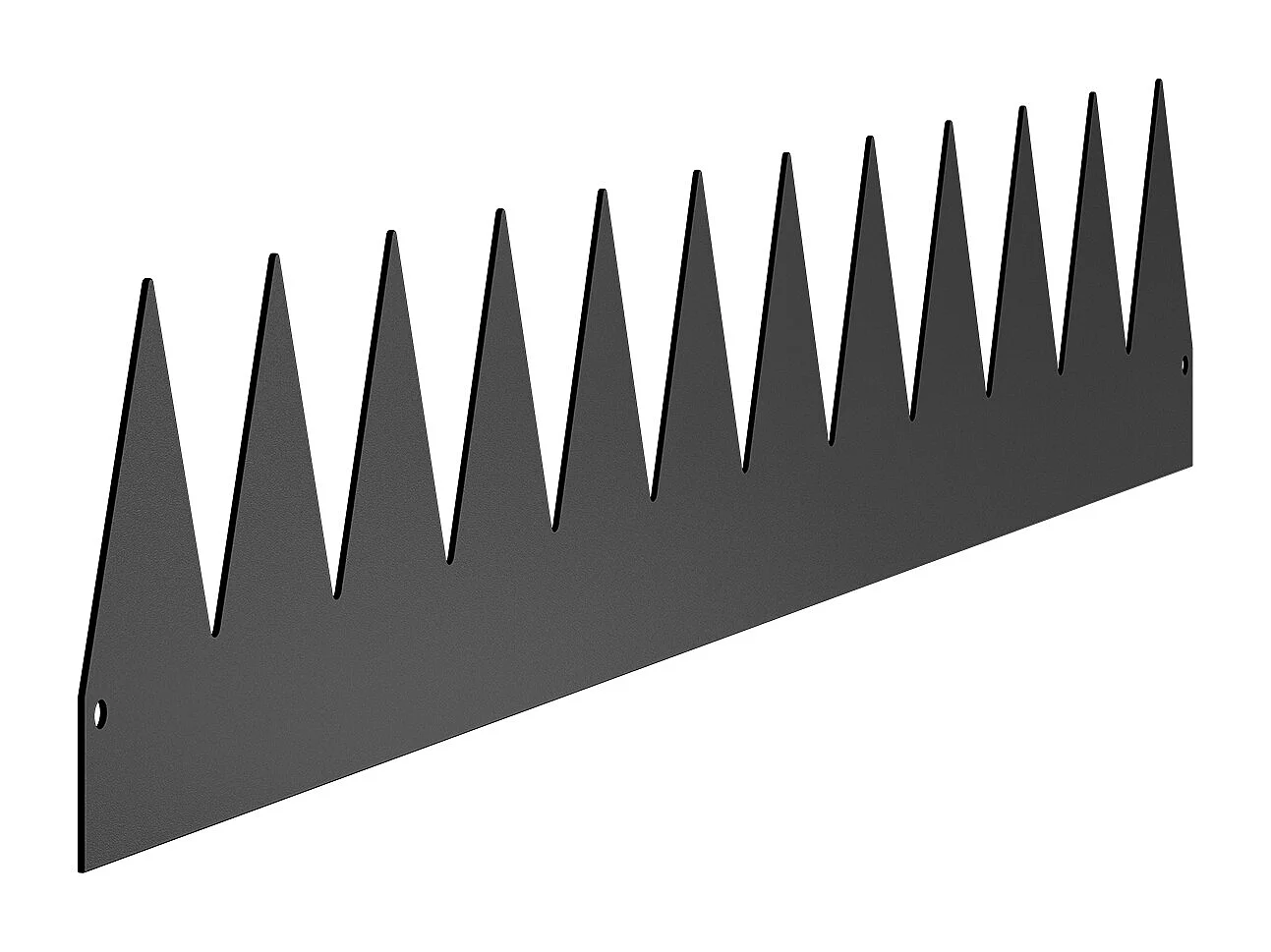 Bordure Paysagère Jardin Acier SucceBuy, Résistante à la Rouille 6 PCS, 101,6x15,2 cm, Noir