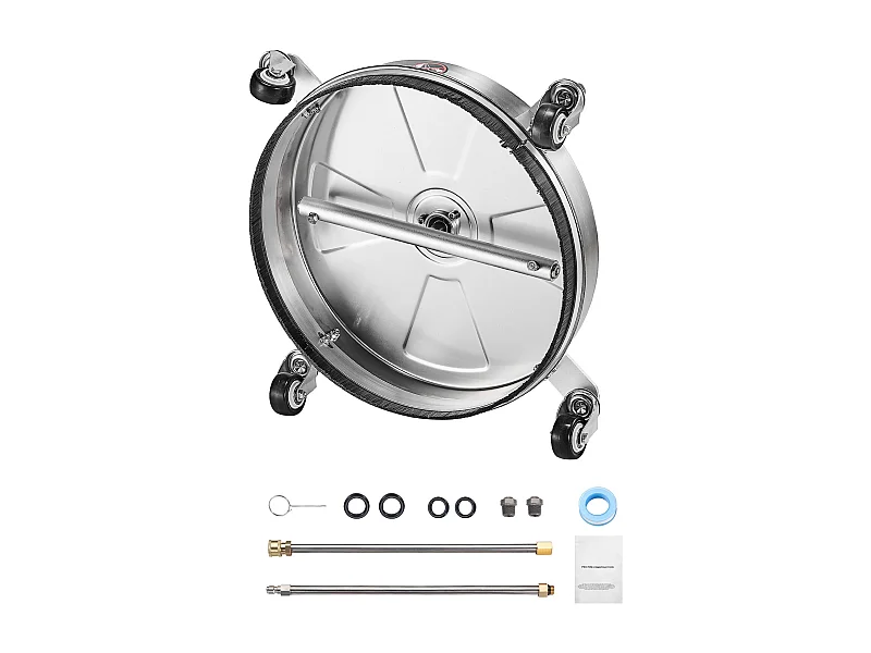 Pulitore per Superfici per Idropulitrice SucceBuy, 39,5 cm, 2 Aste di Prolunga, in Acciaio Inossidabile 304 Facilita la Pulizia