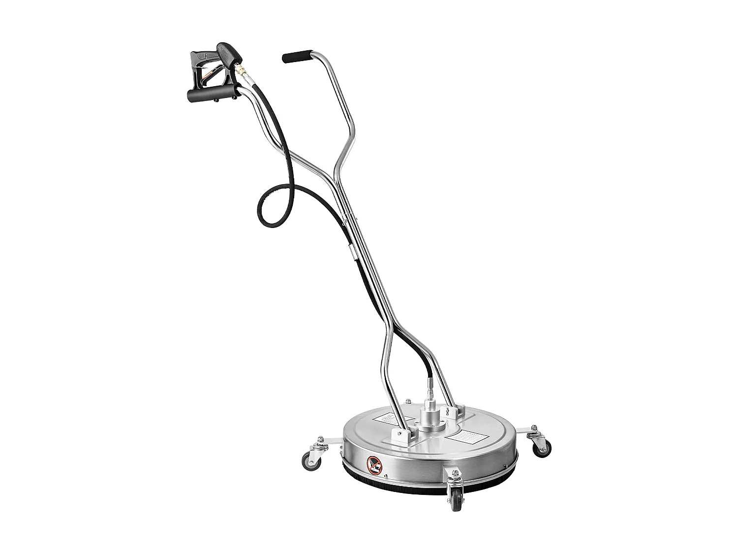 Pulitore per Superfici per Idropulitrice SucceBuy, 55,8 cm, Maniglie con Ruote, in Acciaio Inossidabile 304 Facilita la Pulizia