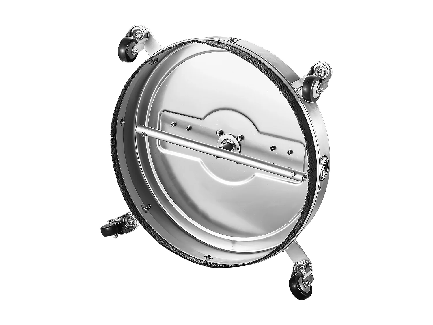 Pulitore per Superfici per Idropulitrice SucceBuy, 55,8 cm, Maniglie con Ruote, in Acciaio Inossidabile 304 Facilita la Pulizia