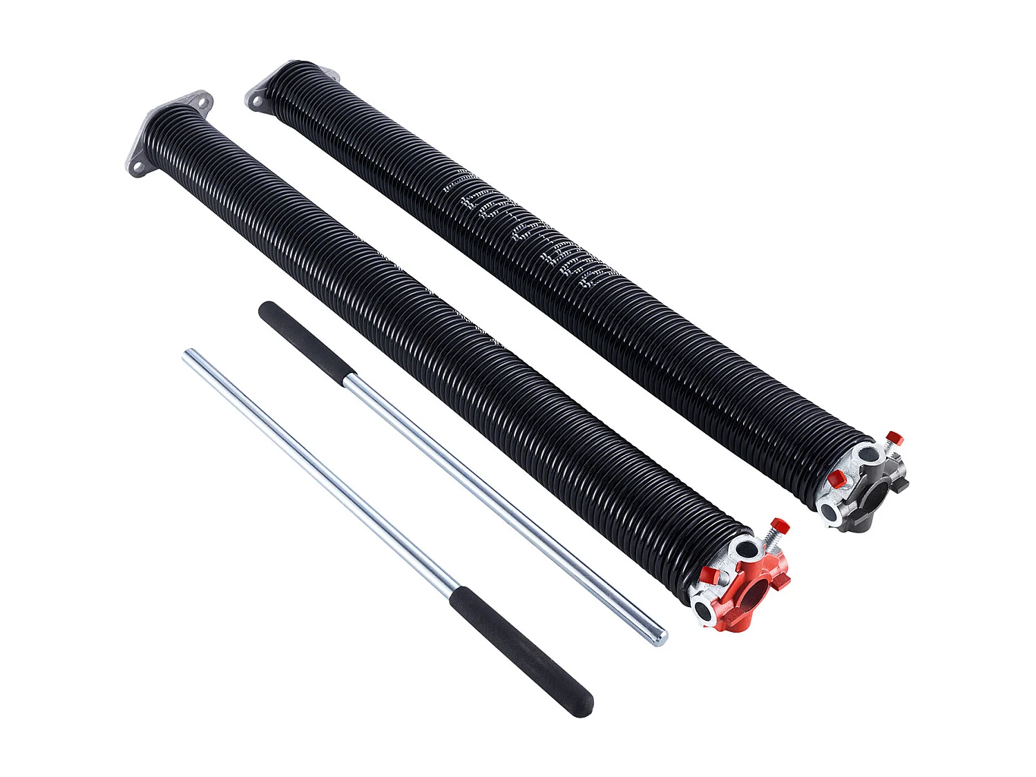 Ressorts de Torsion SucceBuy pour Porte de Garage, Paire de 0.5 x 5.08 x 69cm avec Barres d'Enroulement