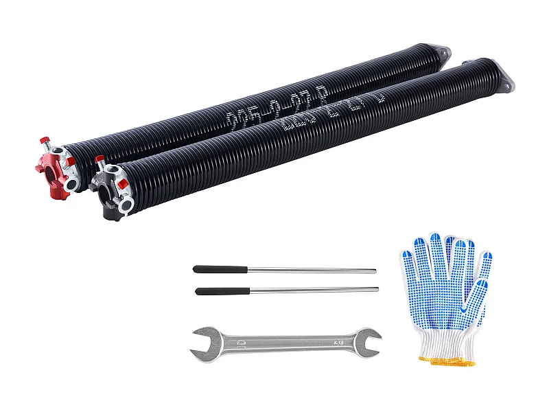 Ressorts de Torsion SucceBuy pour Porte de Garage, Paire de 0.5 x 5.08 x 69cm avec Barres d'Enroulement