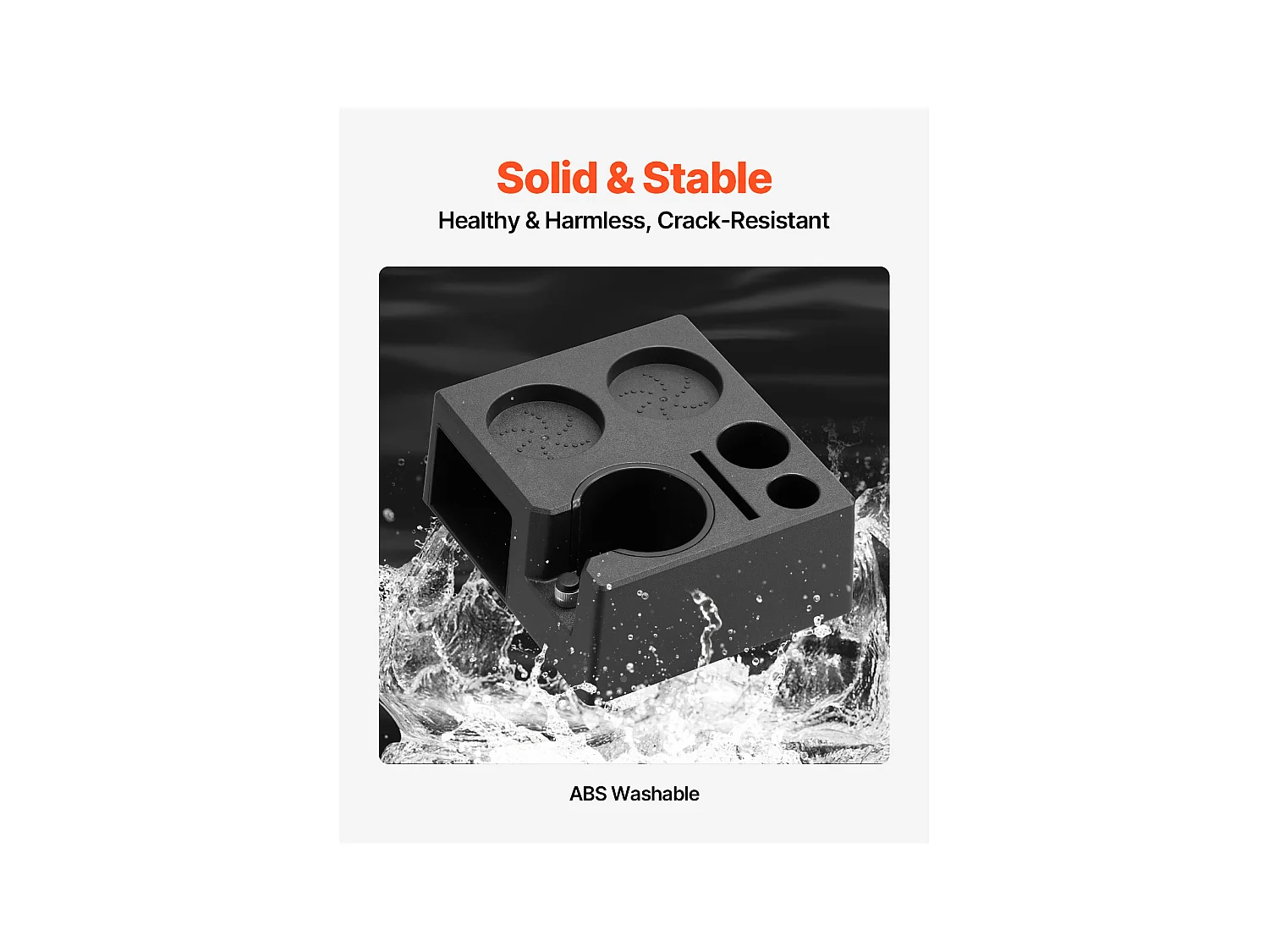 Station de Bourrage SucceBuy d'Espresso ABS, Compatible 5.1-5.8 cm, Fente Détachable pour Baristas