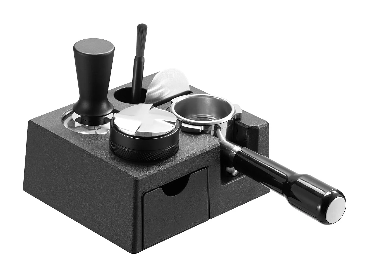 Station de Bourrage SucceBuy d'Espresso ABS, Compatible 5.1-5.8 cm, Fente Détachable pour Baristas