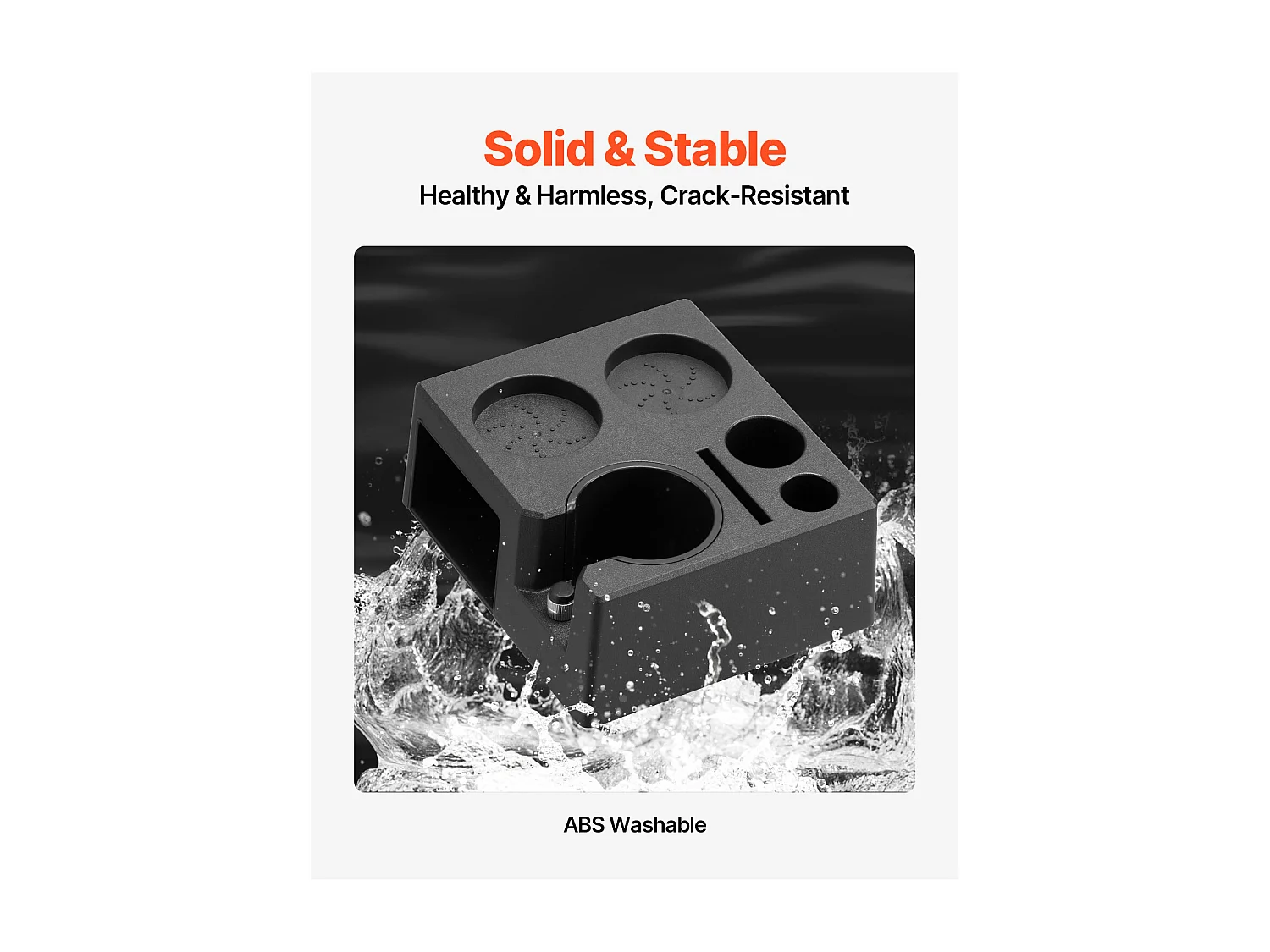 Station de Bourrage SucceBuy d'Espresso ABS, Compatible 5.1-5.8 cm, Fente Détachable pour Baristas