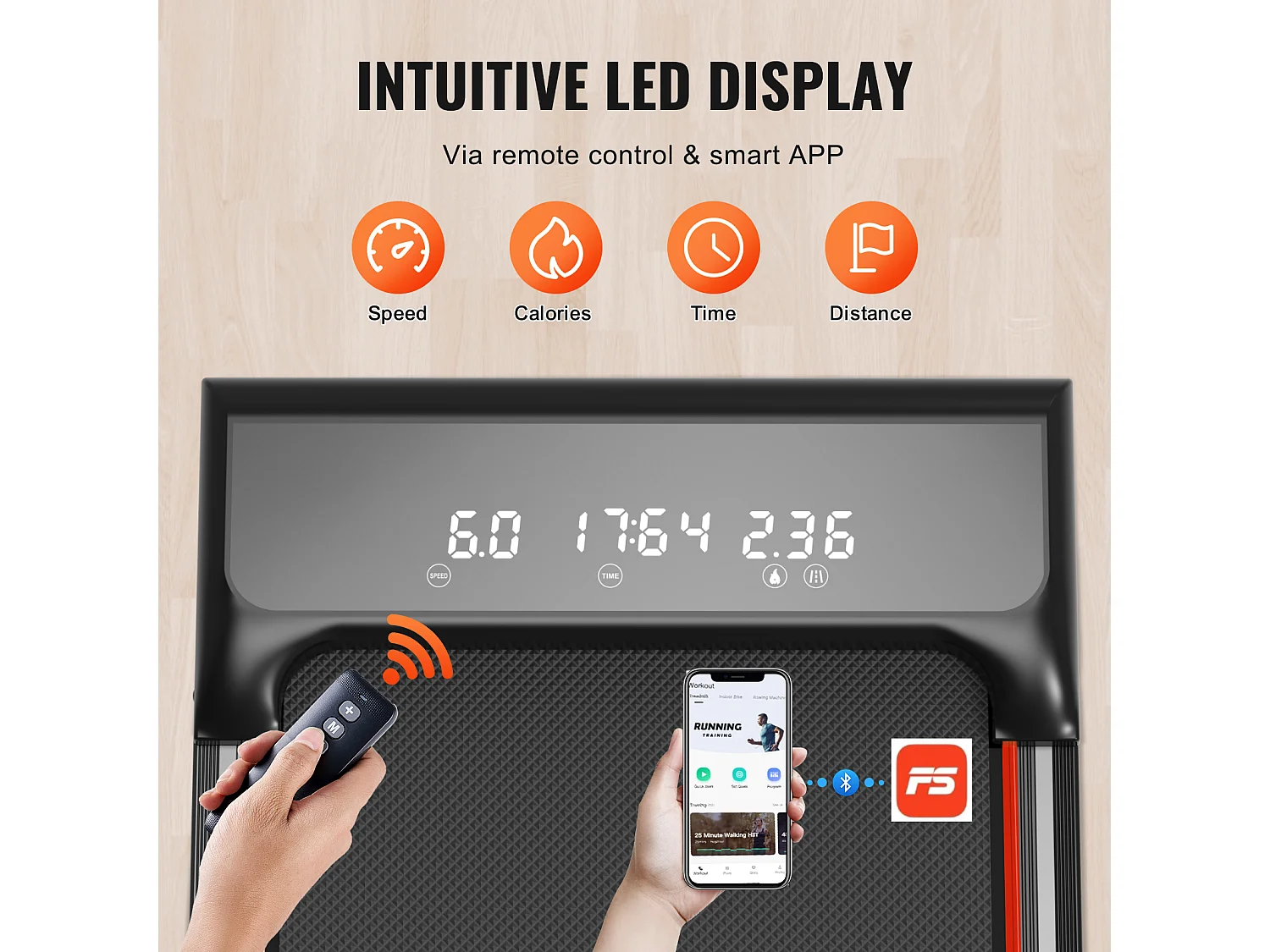 Tapis de marche sous le bureau SucceBuy, Tapis de Course Incliné pour la Maison, le Bureau, le Travail, le Jogging