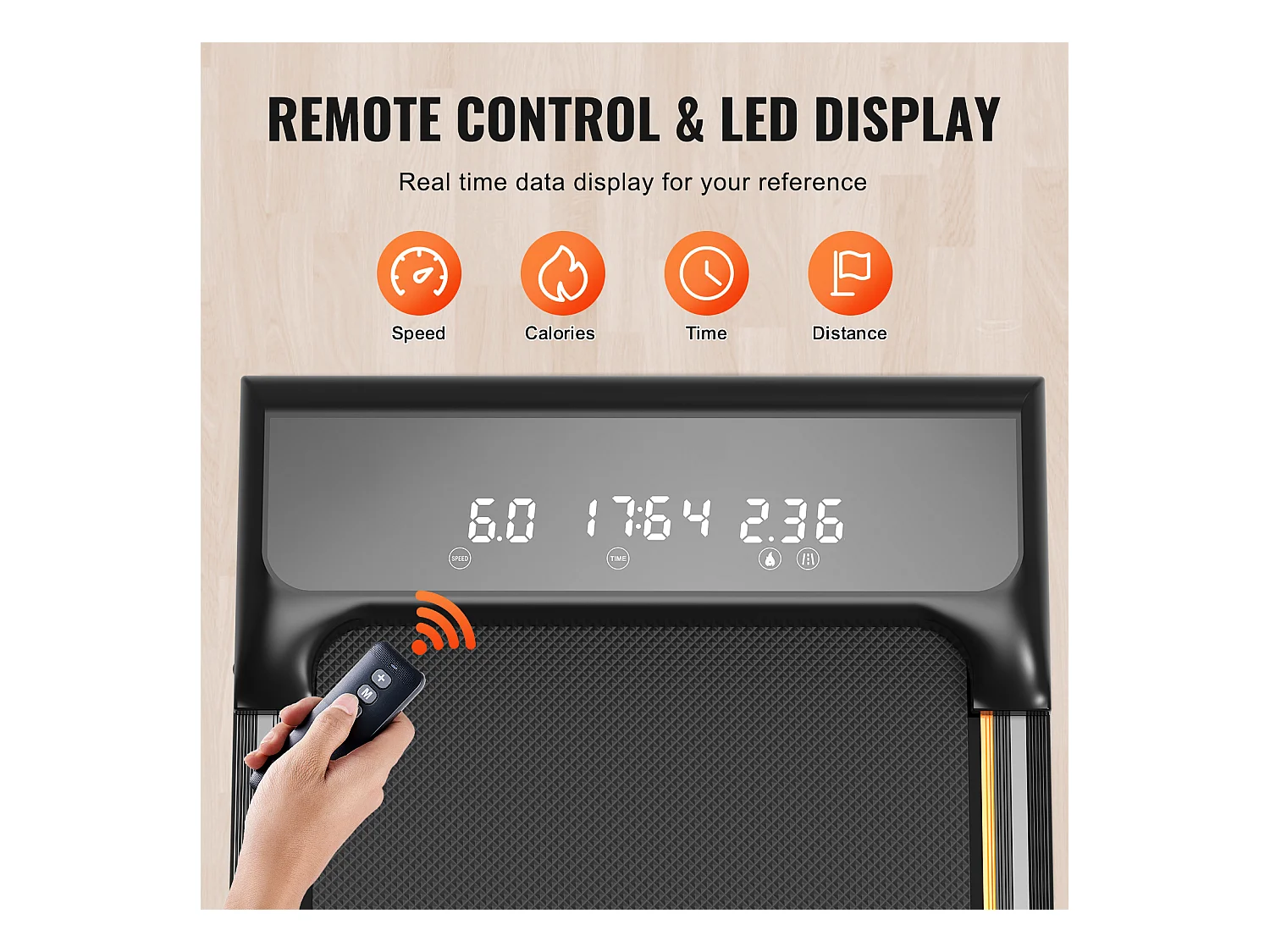 Tapis de Course SucceBuy, Sous le Bureau avec Poignée pour la Maison, pour Activité Légère ou  Course Vigoureuse