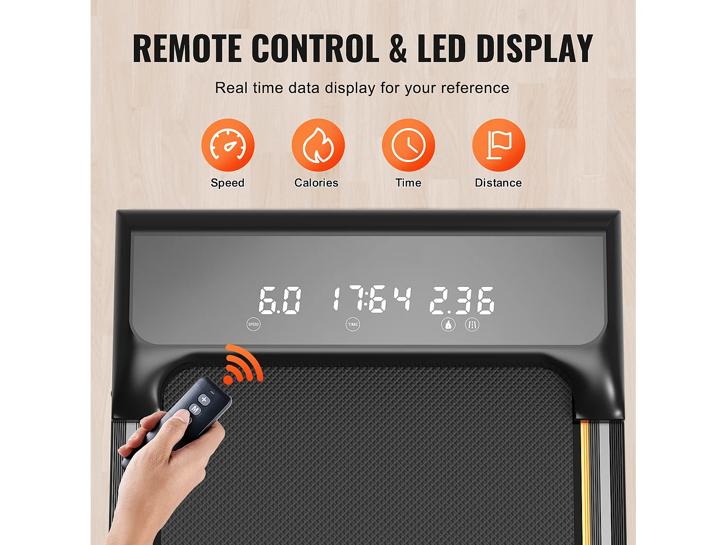 Tapis de Course SucceBuy, Sous le Bureau avec Poignée pour la Maison, pour Activité Légère ou  Course Vigoureuse