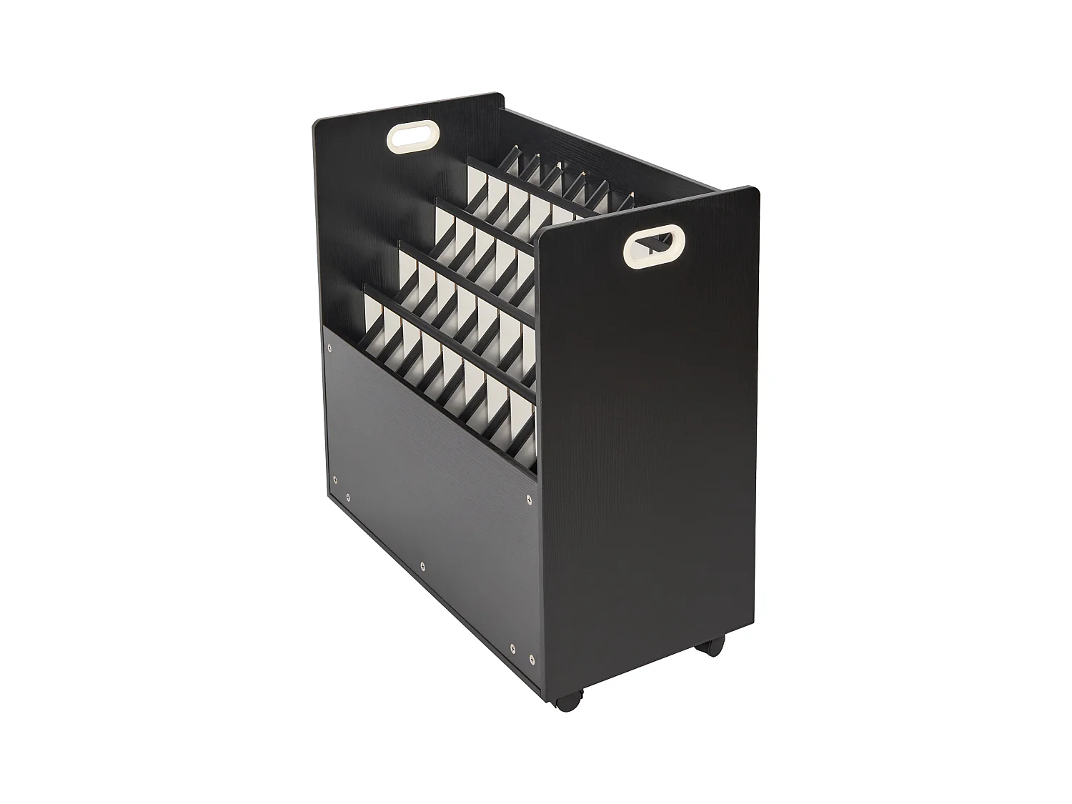 Support de Rangement Mobile en Bois pour Plans SucceBuy, 50 Emplacements, Stockage Organisé des Documents