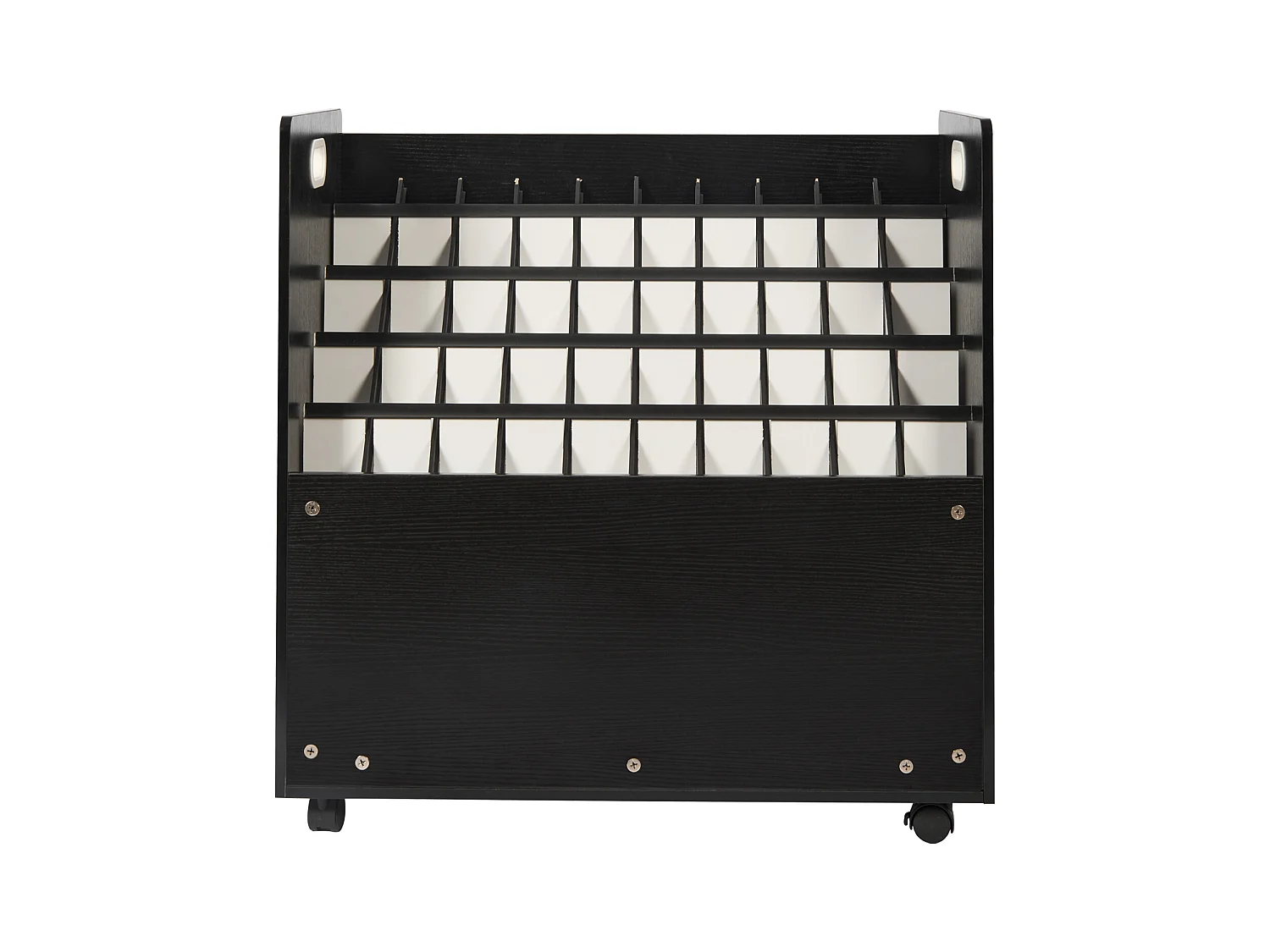 Support de Rangement Mobile en Bois pour Plans SucceBuy, 50 Emplacements, Stockage Organisé des Documents