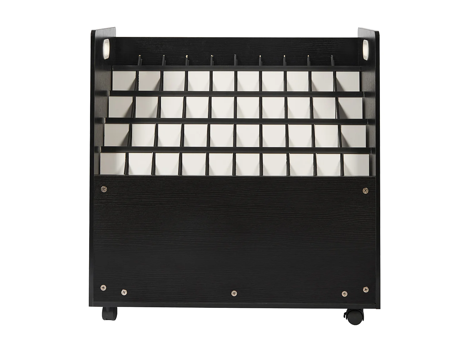 Support de Rangement Mobile en Bois pour Plans SucceBuy, 50 Emplacements, Stockage Organisé des Documents