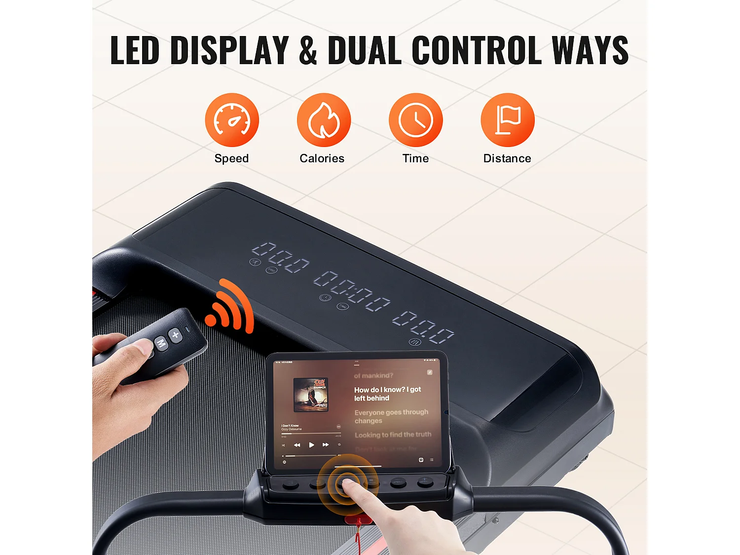 Tapis de Course SucceBuy, Sous le Bureau avec Poignée pour la Maison, pour Activité Légère ou  Course Vigoureuse