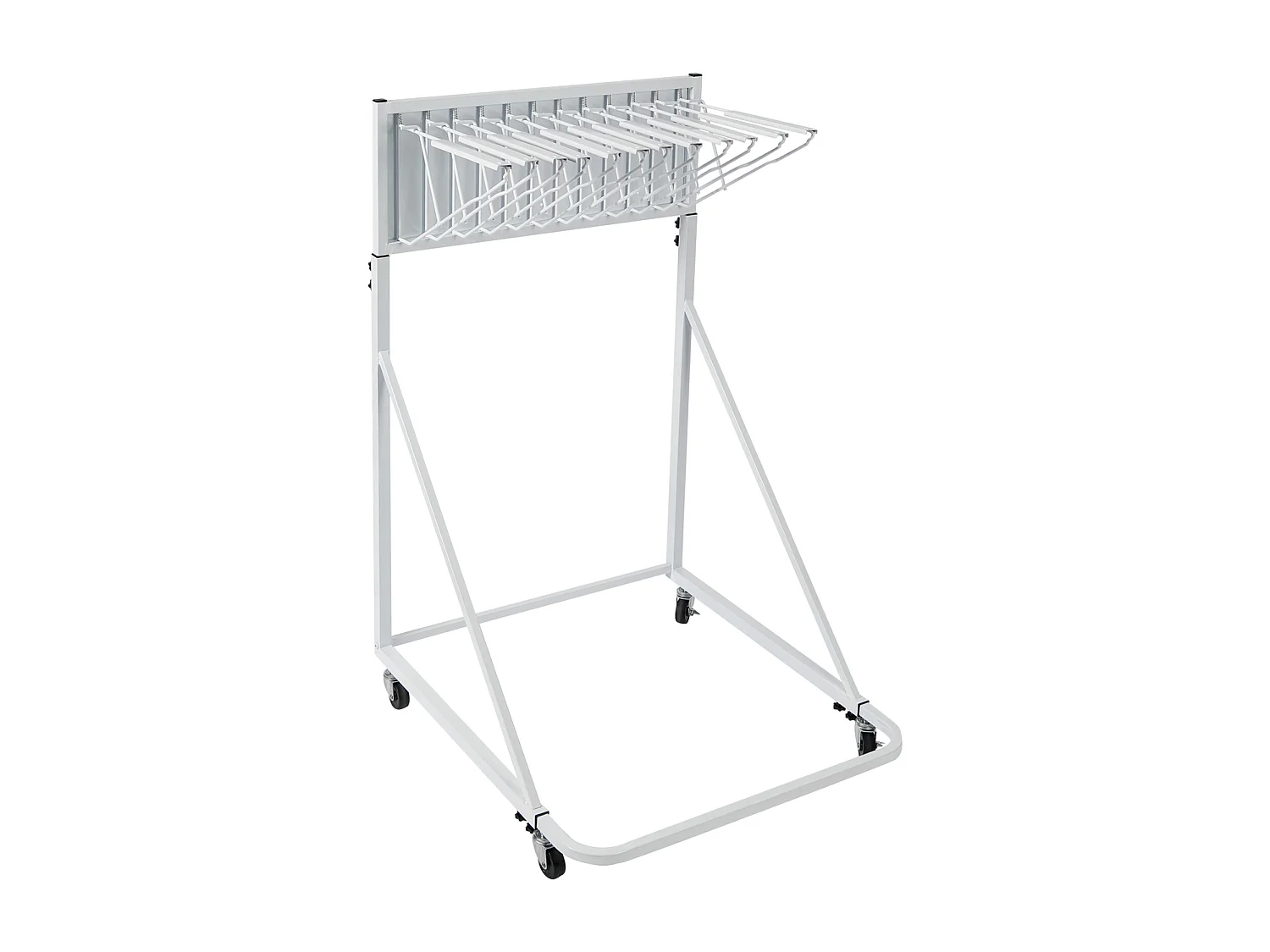 Support de Rangement Mobile SucceBuy, 12 Supports Pivotants, Hauteur et Largeur Réglables pour le Bureau/la Maison