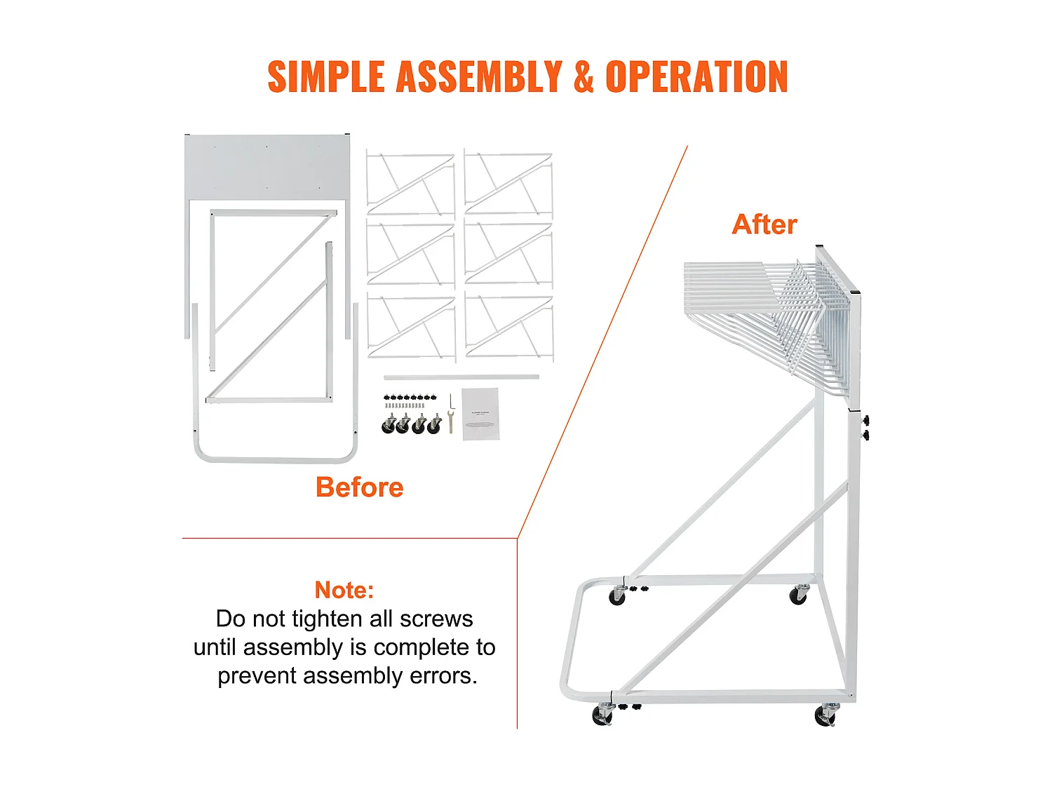 Support de Rangement Mobile SucceBuy, 12 Supports Pivotants, Hauteur et Largeur Réglables pour le Bureau/la Maison