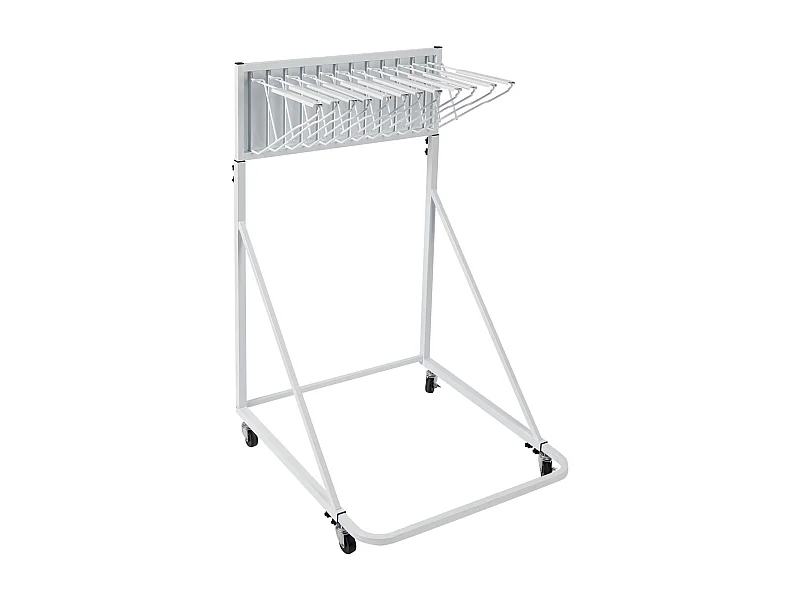 Suporte de Arrumação Móvel SucceBuy, 12 Suportes Giratórios, Altura e Largura Ajustáveis para o Escritório/Casa