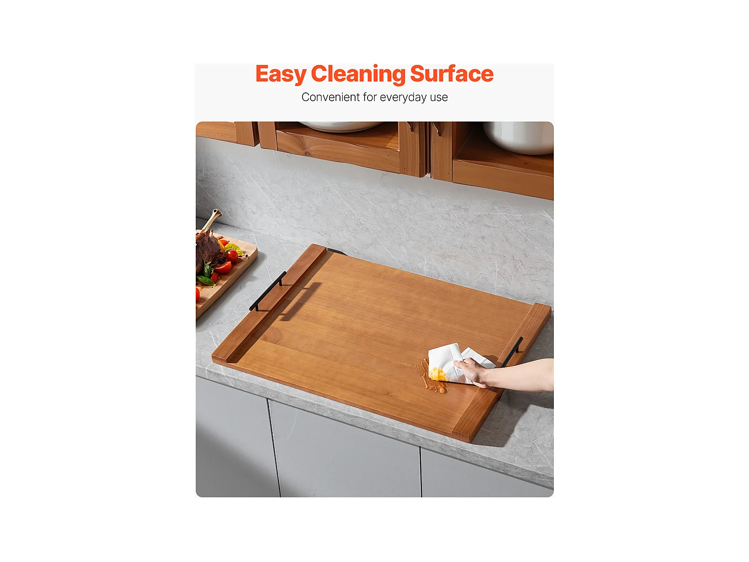 Planche à Découper, Housse Protection pour Cuisinière à Gaz SucceBuy, Planche Bois de Pin, 76,2 x 56 cm