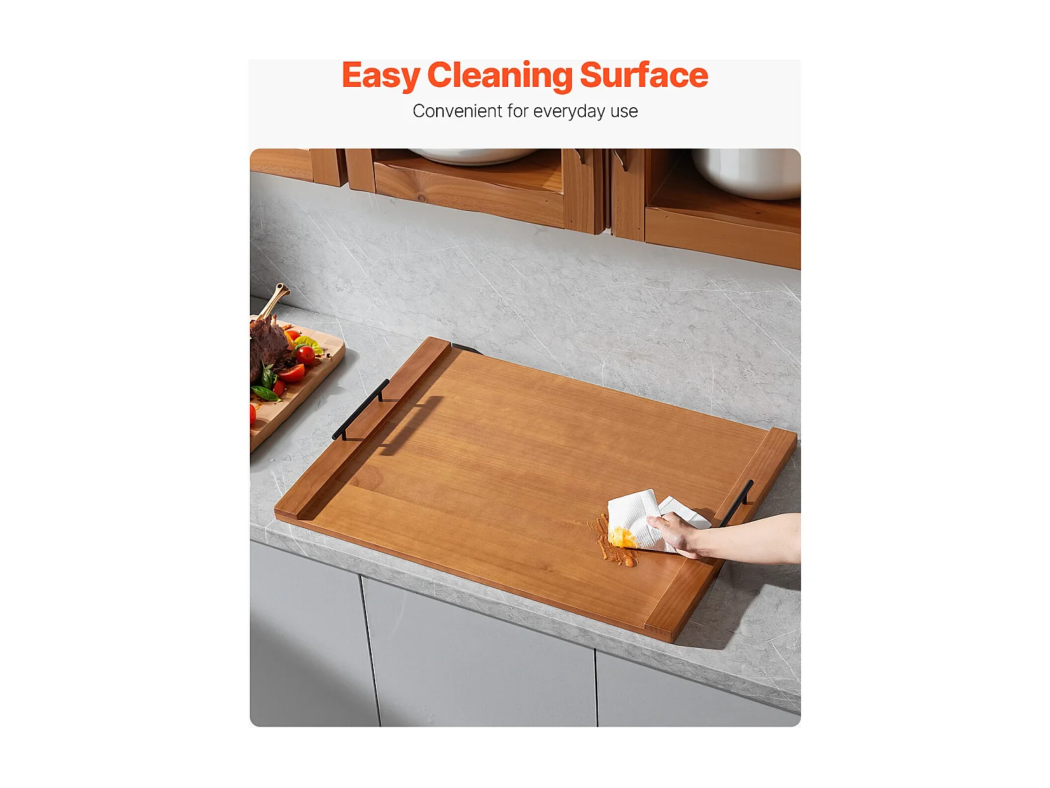 Planche à Découper, Housse Protection pour Cuisinière à Gaz SucceBuy, Planche Bois de Pin, 76,2 x 56 cm