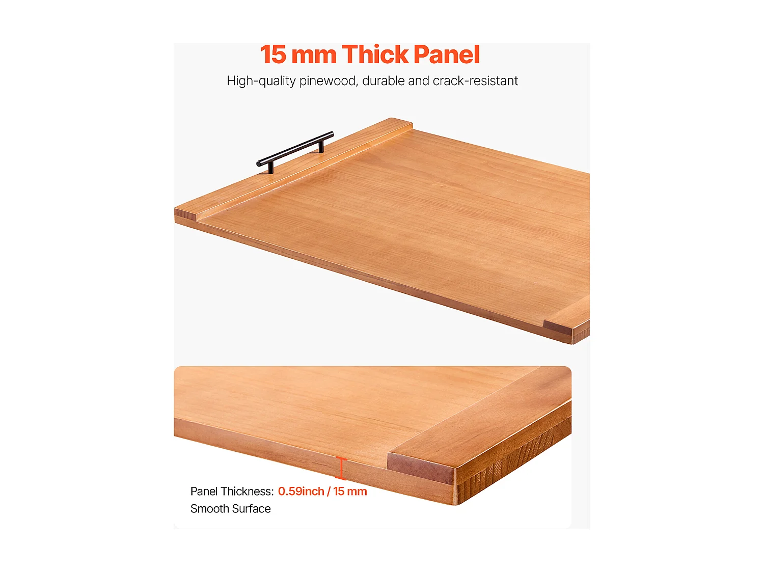 Planche à Découper, Housse Protection pour Cuisinière à Gaz SucceBuy, Planche Bois de Pin, 76,2 x 56 cm