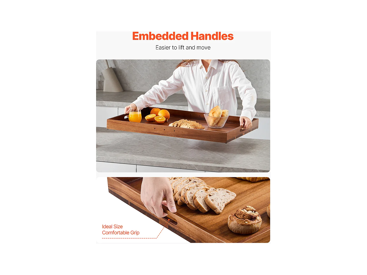 Planche à Découper, Housse Protection pour Cuisinière à Gaz SucceBuy, Planche à Découper Bois d'Acacia