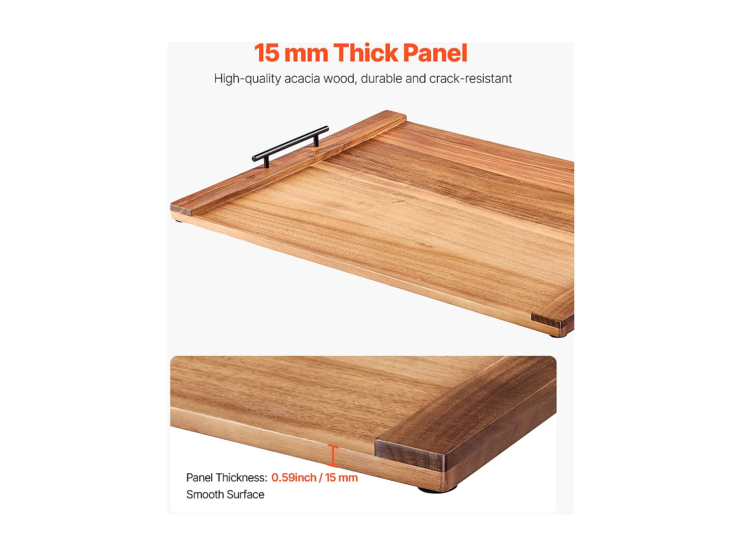 Copertura Protettiva per Cucina a Gas SucceBuy, Tagliere di Legno di Acacia,76,2 x 56 cm