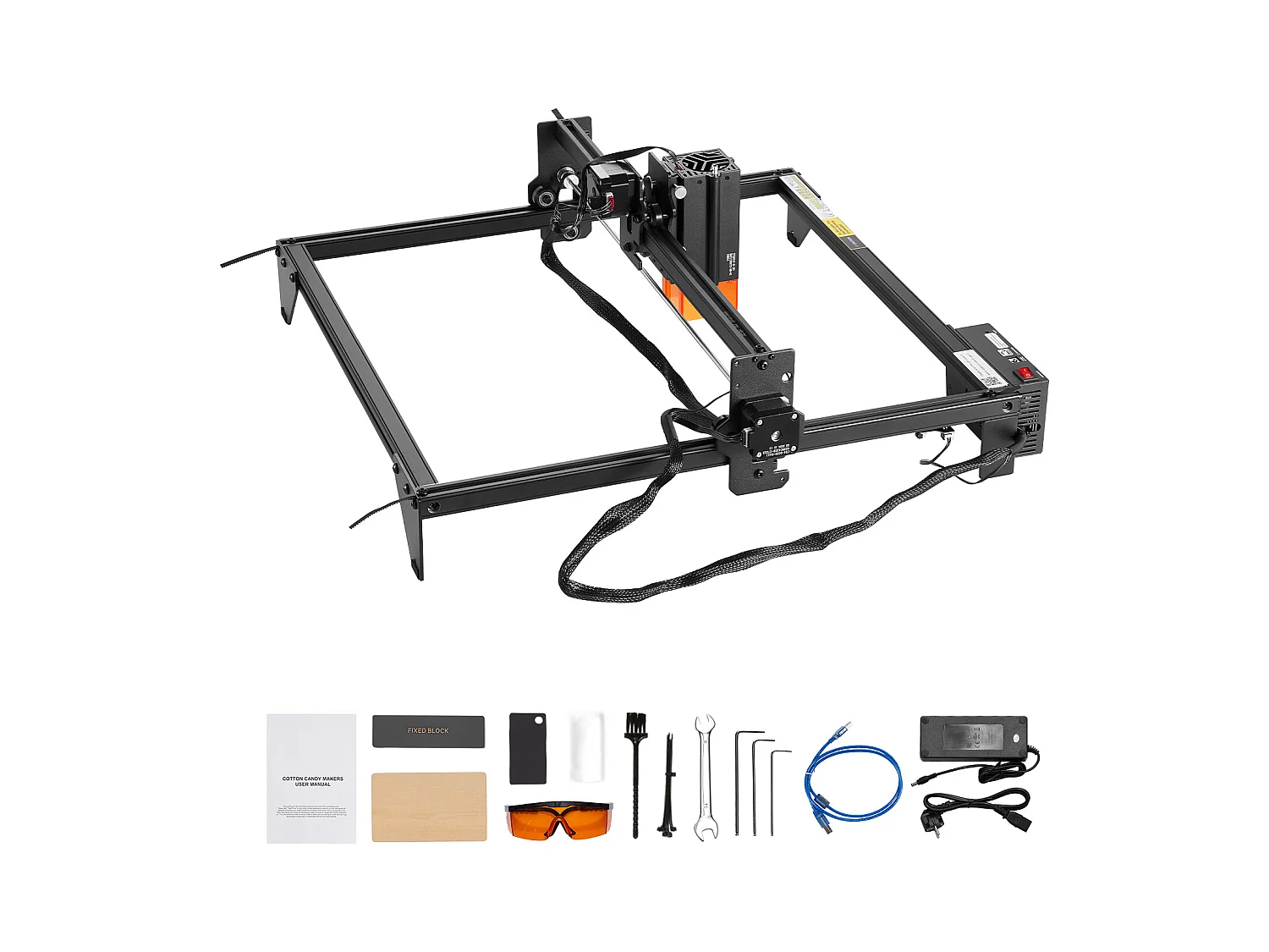 Machine à Graver Laser Graveur Laser SucceBuy 20 W Point Compressé Protection Yeux