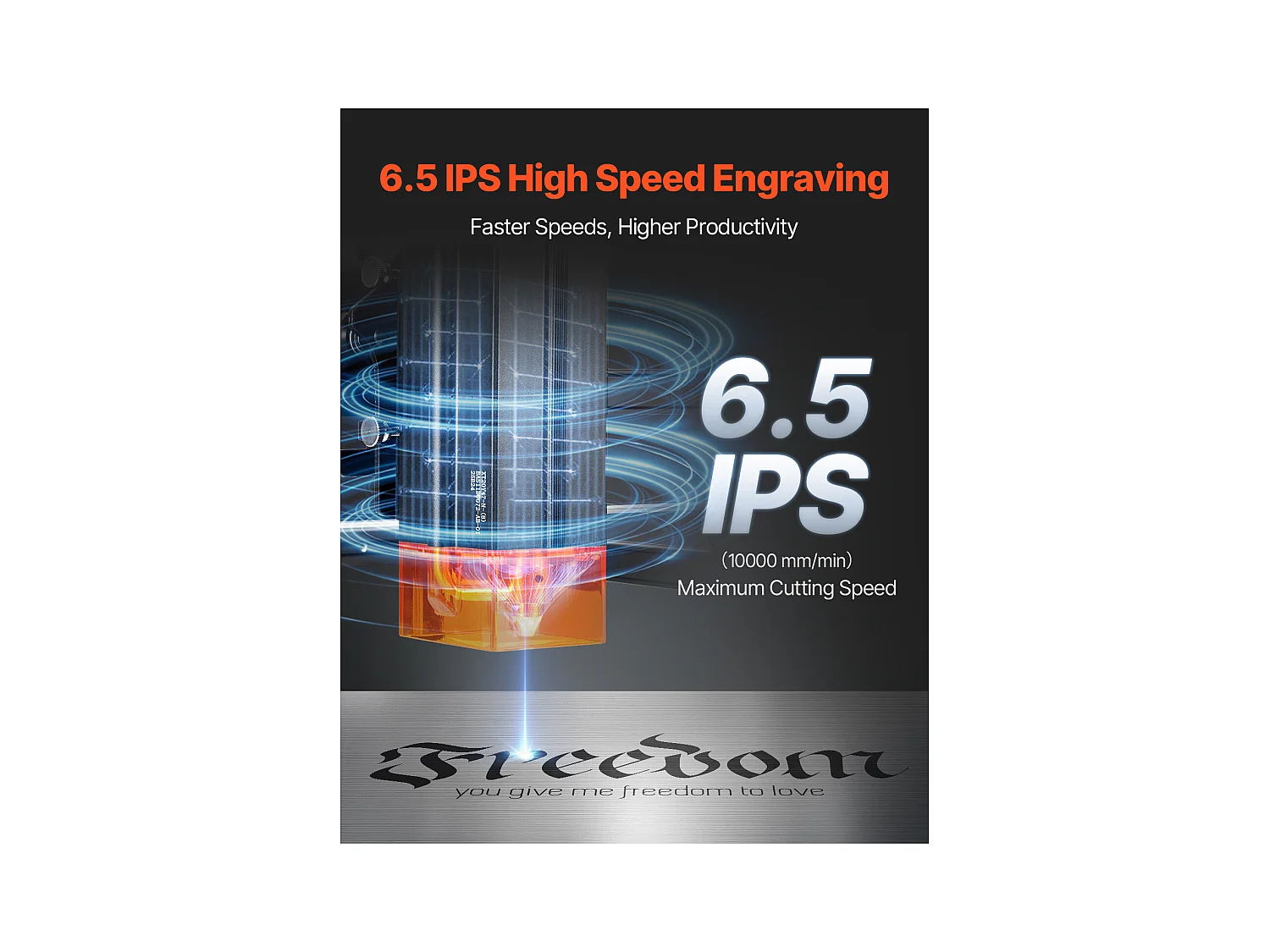 Machine à Graver Laser Graveur Laser SucceBuy 20 W Point Compressé Protection Yeux