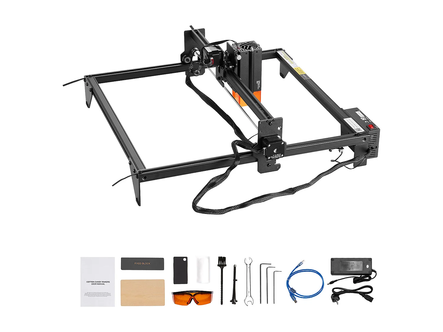 Machine à Graver Laser Graveur Laser SucceBuy 20 W Point Compressé Protection Yeux