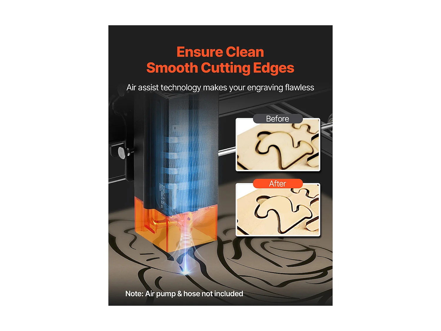 Machine à Graver Laser Graveur Laser SucceBuy 20 W Point Compressé Protection Yeux