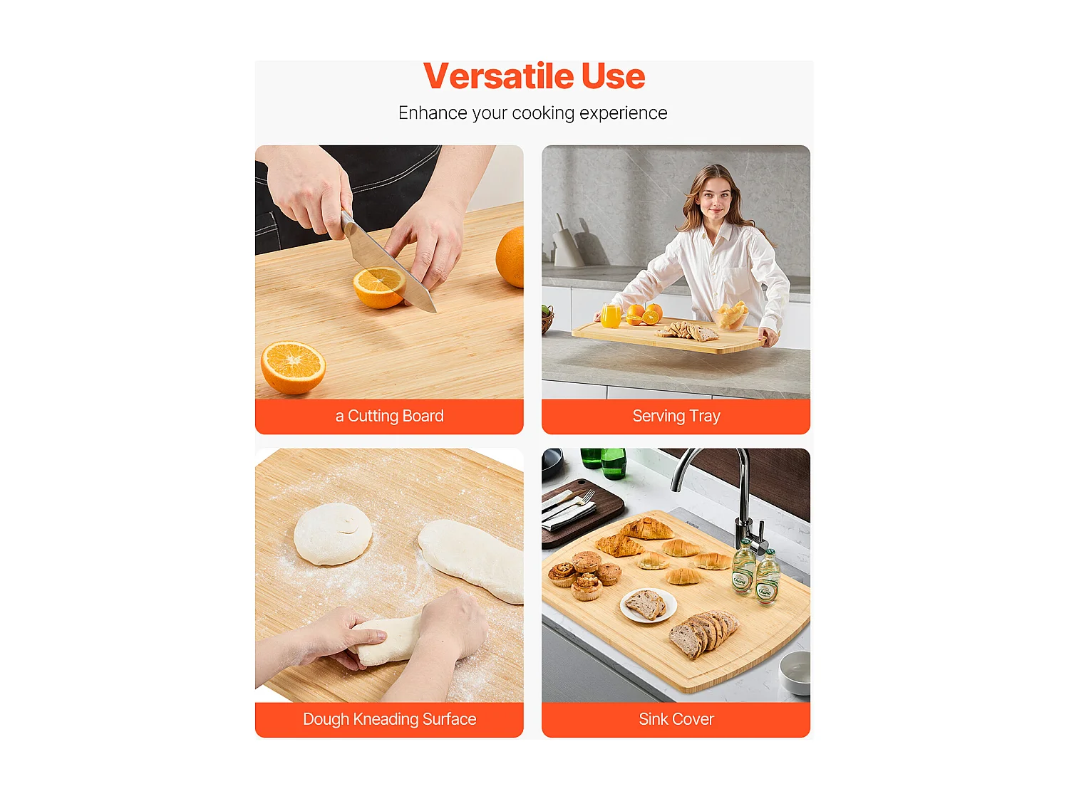 Planche à Découper, Housse Protection pour Cuisinière à Gaz SucceBuy, Planche à Nouilles, 76,5 x 56 cm