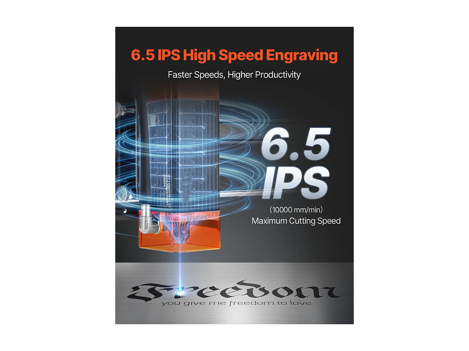 Machine à Graver Laser Graveur Laser SucceBuy 10 W Point Compressé Protection Yeux