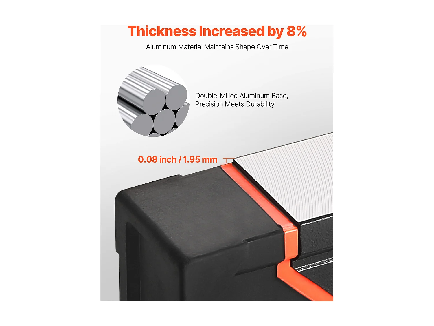 Niveau à Torpille Magnétique SucceBuy, Niveaux Magnétiques, avec Fioles à Bulle, 6 Pièces, 198/122/81/61/41/25 cm
