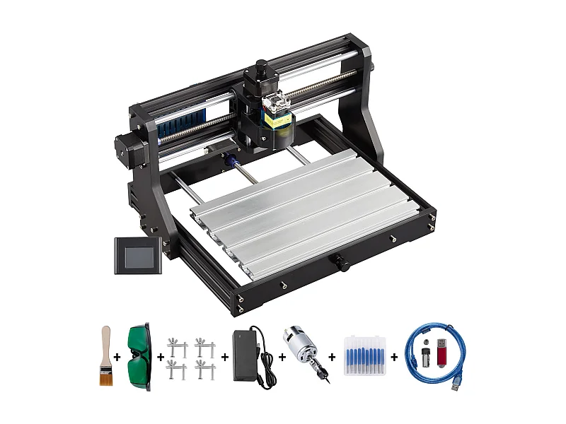 Machine à Graver, SucceBuy Machine CNC 3018 Pro, Graveur Laser 2500 mW pour Bois, Plastique, Cuir