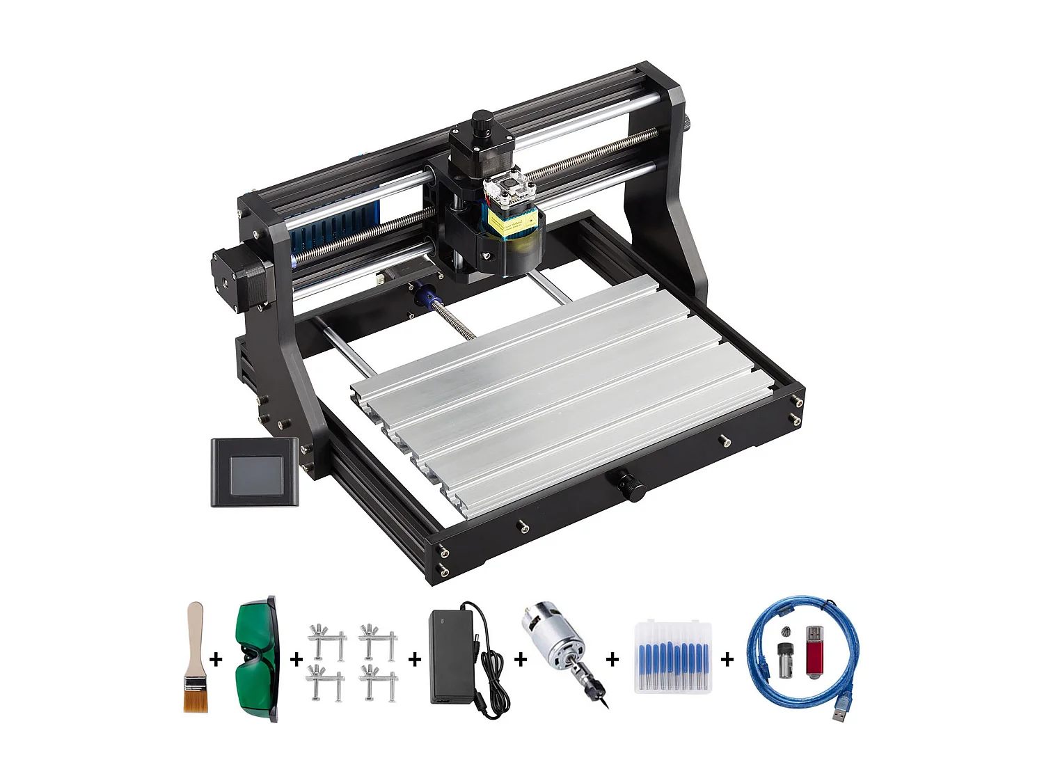 Machine à Graver, SucceBuy Machine CNC 3018 Pro, Graveur Laser 2500 mW pour Bois, Plastique, Cuir