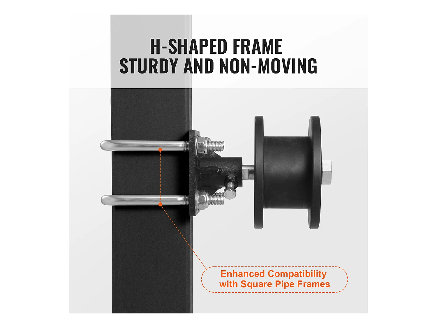 Kit de Portail Coulissant, SucceBuy Kit de Portail Coulissant, Rainure en H, 4 Roulettes pour Porte-à-Faux