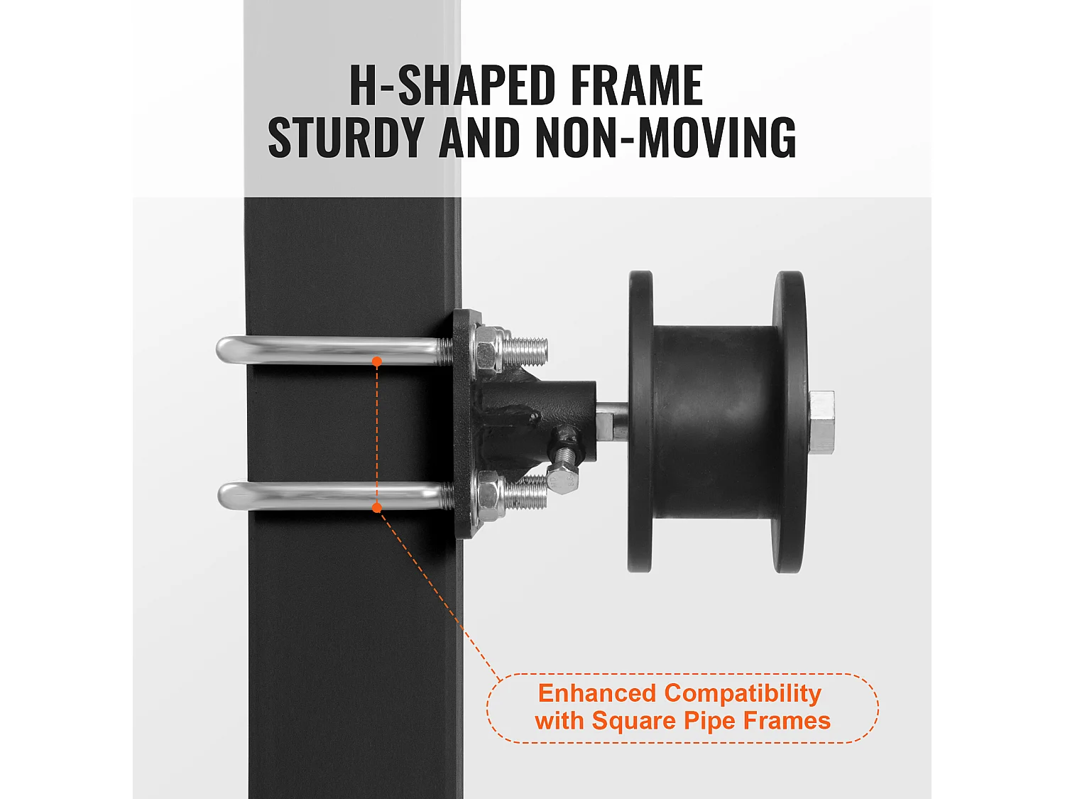 Kit de Portail Coulissant, SucceBuy Kit de Portail Coulissant, Rainure en H, 4 Roulettes pour Porte-à-Faux