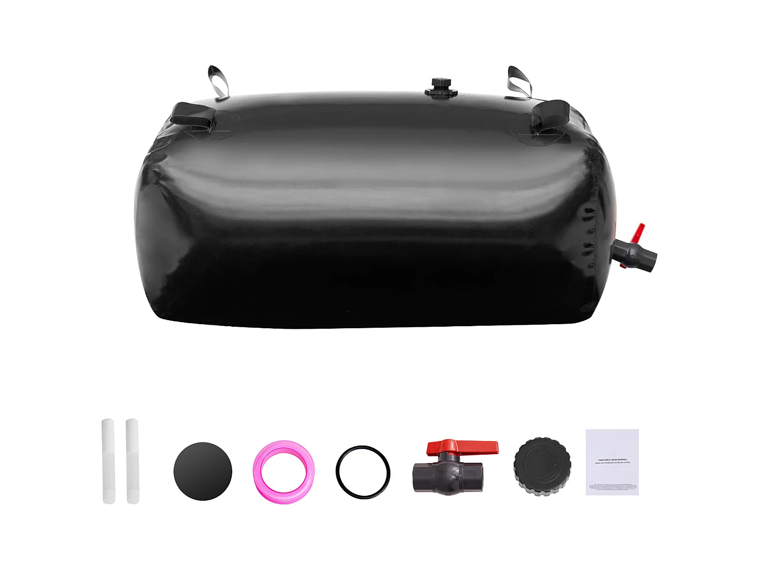 Draagbare Watertank SucceBuy 113L, Opvouwbaar van PVC, Zwart, Watertank voor Camper, Grote Capaciteit, Draagbaar, Brandpreventie, Camping