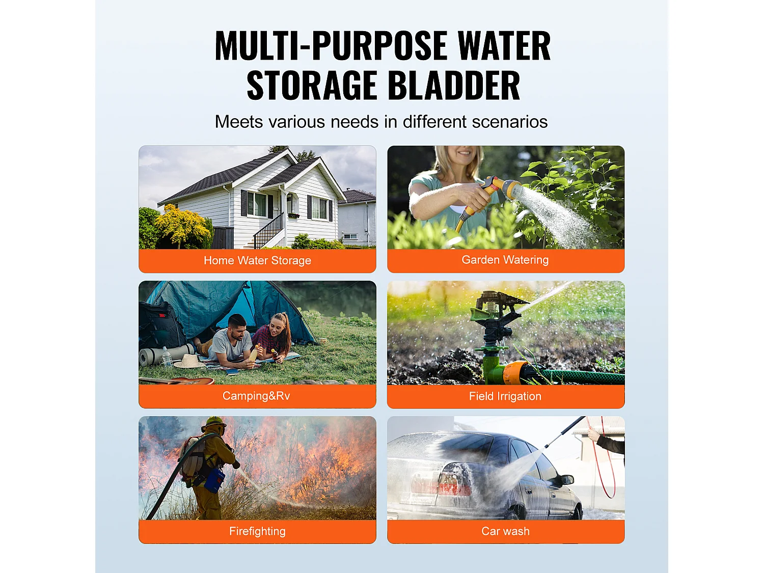 Draagbare Watertank SucceBuy 113L, Opvouwbaar van PVC, Zwart, Watertank voor Camper, Grote Capaciteit, Draagbaar, Brandpreventie, Camping